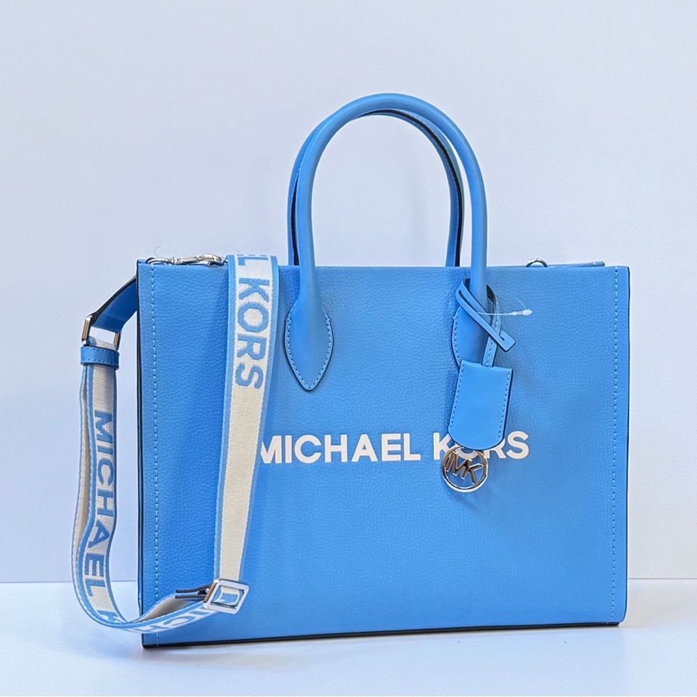 Michael Kors Mirella Medium East West Tote Shoulder Bag South Pacific - Picture 3 of 9